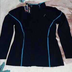 NEW SwingDish Black and Blue Golf Jacket